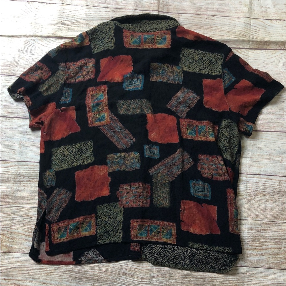 Vintage California Krush Patterned Button Down Sh… - image 3